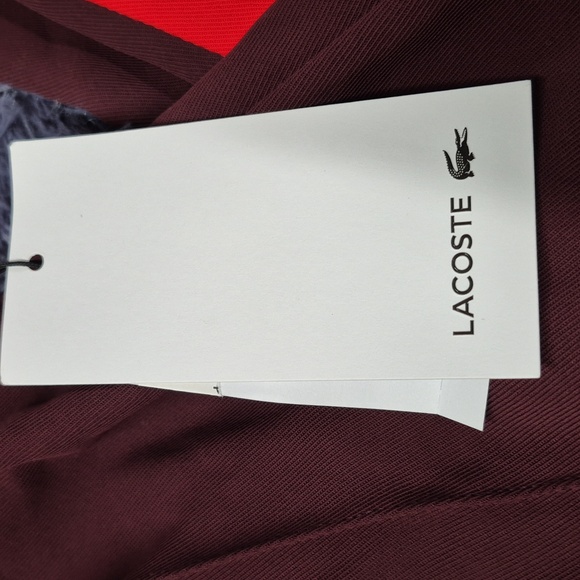 Lacoste 32 34 40 Bordeaux Track Pants - New - Picture 8 of 13